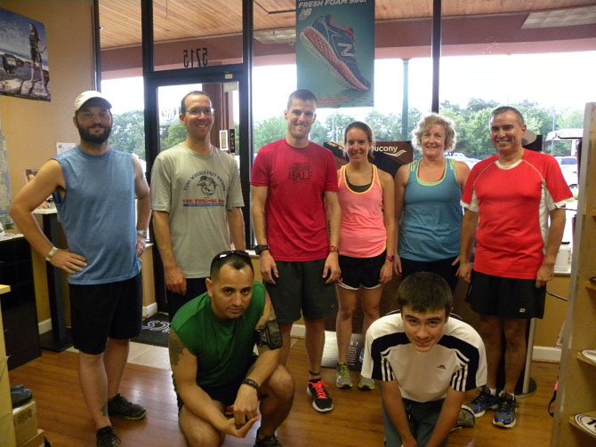 Hump Day Dash runners meet at the Potomac River Running Store in Burke on Wednesdays at 7 p.m.
