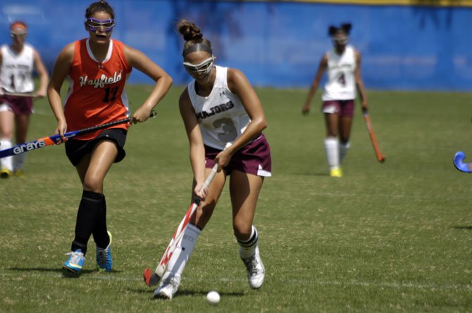 Senior midfielder and team captain Amber Sable is one of the more experienced players on the 2014 Mount Vernon field hockey player.