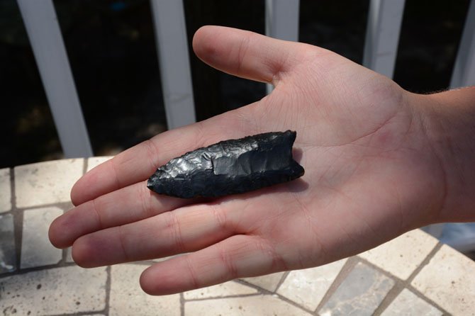 The 2.5-inch artifact was was identified as jasper by Greg Lattanzi of the New Jersey Archaeological Society.
