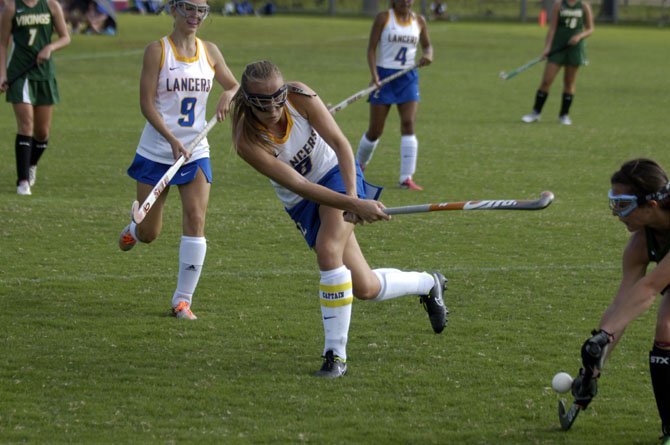 Senior captain Michelle Heinitz scored seven goals for the host Lee field hockey team during the two-day Under the Lights tournament on Monday and Tuesday.