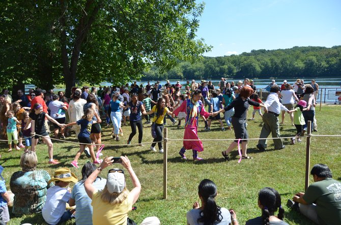 The annual Virginia Indian Festival includes dancing as well as live demonstrations including storytelling, shooting bow and arrows, throwing spears, and making stone stools.
