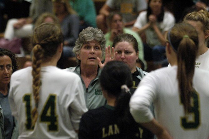 Langley volleyball coach Susan Shifflett reached 300 career victories with a 3-1 win against South Lakes on Monday, Sept. 8.