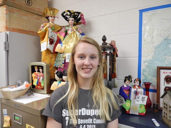 Serena Gregory in her Korean-language classroom.
