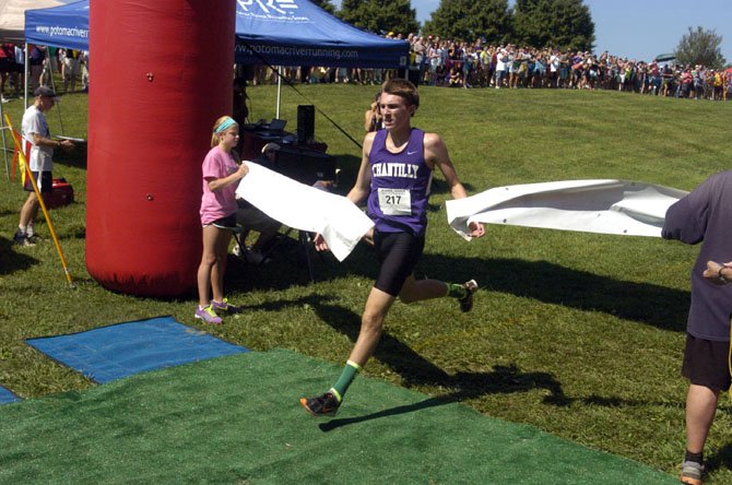 Chantilly senior captain Ryan McGorty won the boys’ varsity race at the Monroe Parker Invitational on Saturday.