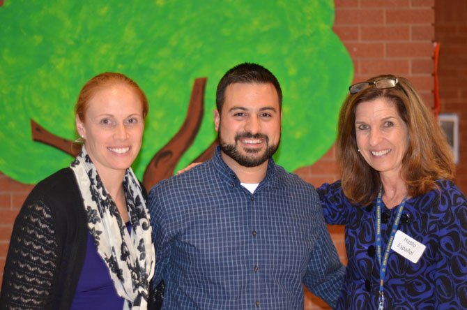 Michelle Blanchet with her husband Dan Blanchet attended the Hendon Dranesville Elementary Back to School Night in September and spoke with school Principal Kathy Manoatl.