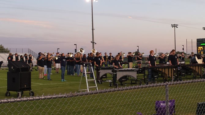 The South County Band performed during the race. All funds go toward supporting the band, new uniforms and new turf for the school’s football field.