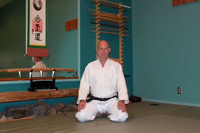 Brian Ericksen, owner of Heaven and Earth Aikido studio, is helping to center the mind of soldiers and people suffering post-traumatic stress disorder through a form of martial arts.