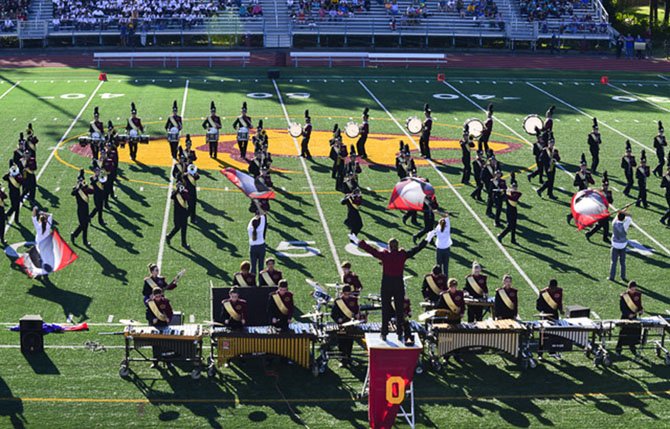 Oakton HS Marching Cougars and Color Guard
