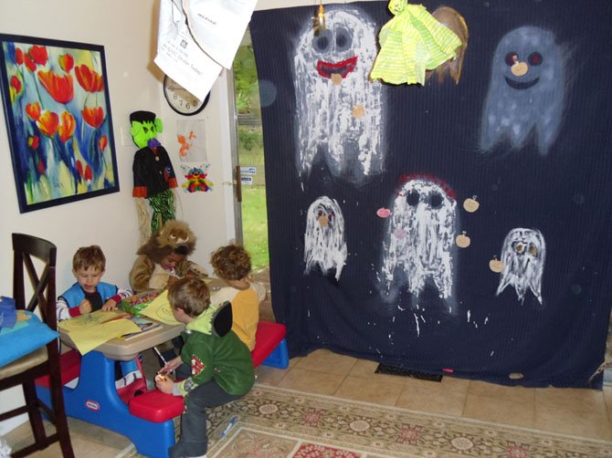 For some young children, Halloween festivities that are meant to entertain can cause too much of a fright.  Merriment that includes activities such as arts and crafts can make celebrations less intimidating.
