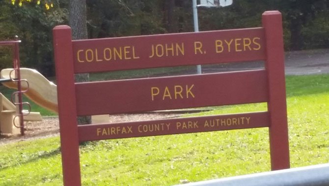 Williamsburg North Park on Collingwood Road has been renamed in honor of ret. Col. John R. Byers.