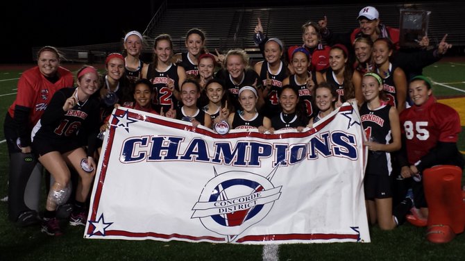 The Herndon field hockey team won the Conference 5 championship on Thursday night with a 3-2 victory over Westfield at Oakton High School.