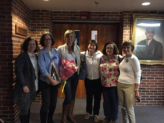 Members of SLEEP, or Start Later for Excellence in Education Proposal, celebrate after later high school start times were approved by Fairfax County Public Schools School Board.