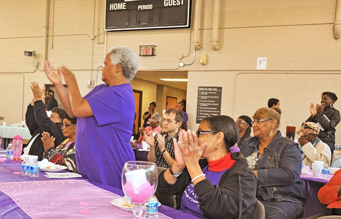 Tyesa Collins’s mime produced a standing ovation from the supporters and community members who attended, several individuals in tears.