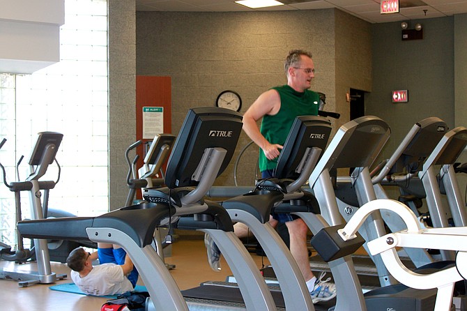 Jeremy Smith, Herndon, trains for the Turkey Trot at the Herndon Community Center. Parks and Recreation will be holding two forums next month to find out what changes residents want for the center and other services.
