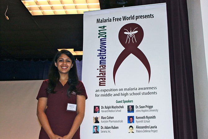 Malaria Free World CEO Kritika Singh, 16, hosted the organization’s kickoff event, Malaria Meltdown, on Sunday.
