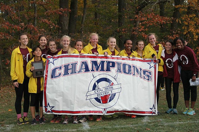 The Oakton girls’ cross country team won the Conference 5 championship on Oct. 30.
