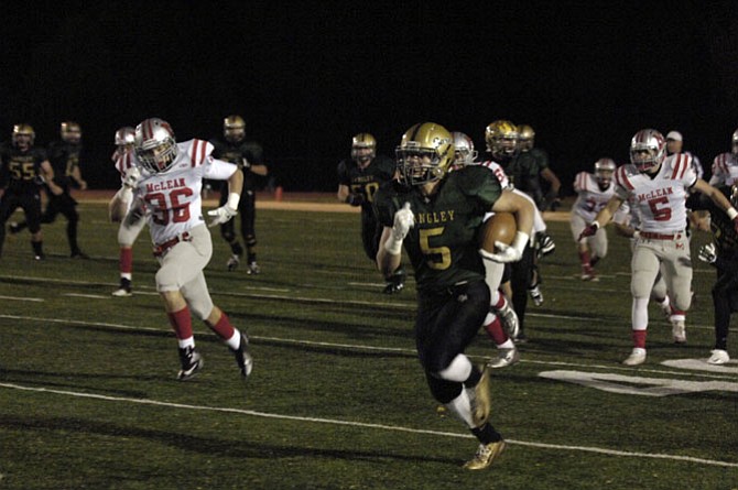 Langley running back Tyler West rushed for 276 yards and four touchdowns against McLean on Nov. 7.