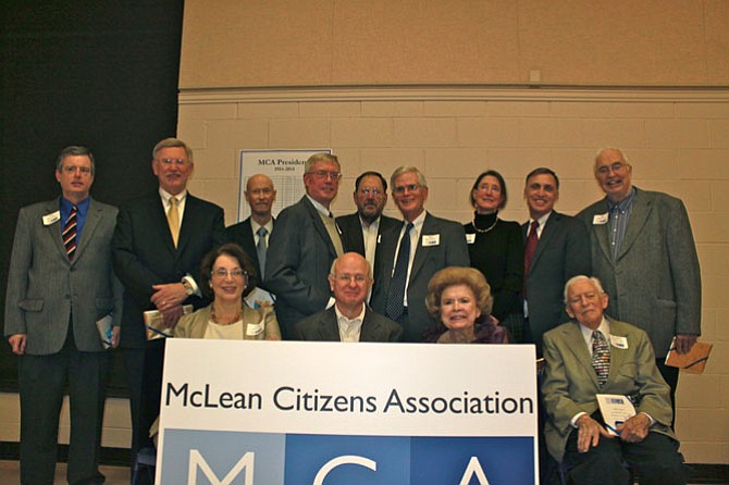 Past and present McLean Citizens Association presidents were honored at MCA’s centennial celebration on Nov. 20.

