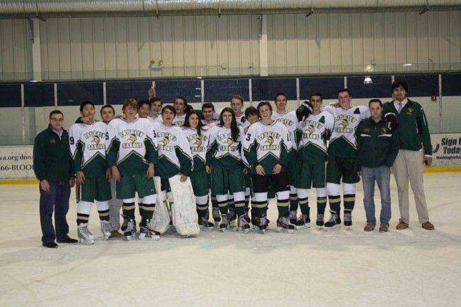 The Langley hockey team beat McLean, 8-2.