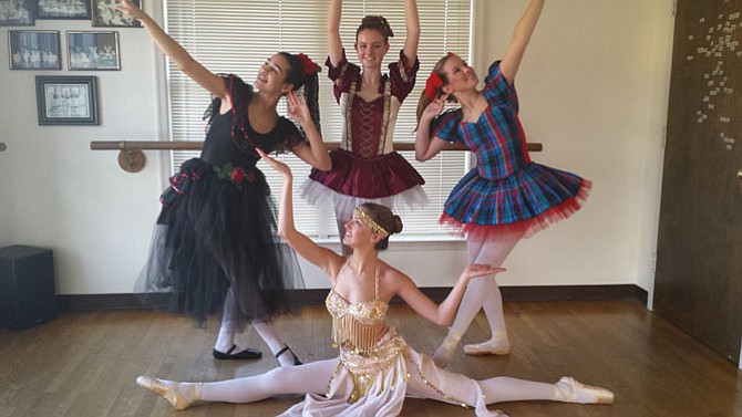 (From top left) Dancers Nicole Luz, 14; Taylor Shenk, 15; Justine Verheul, 15; Amanda Baird, 17.
