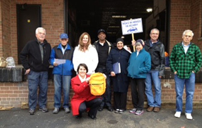 Volunteer Alexandria and Senior Services team to deliver emergency backpacks to seniors.
