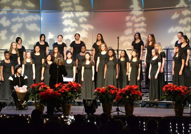 Centreville High choral students usher in the holidays.
