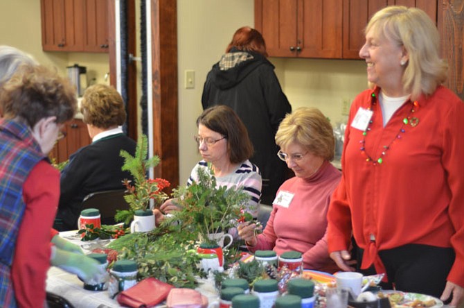 On Dec. 9 members of the Reston Garden Club met at Walker Nature Center. The club workshops are popular and provide a wonderful time to gather with club friends.