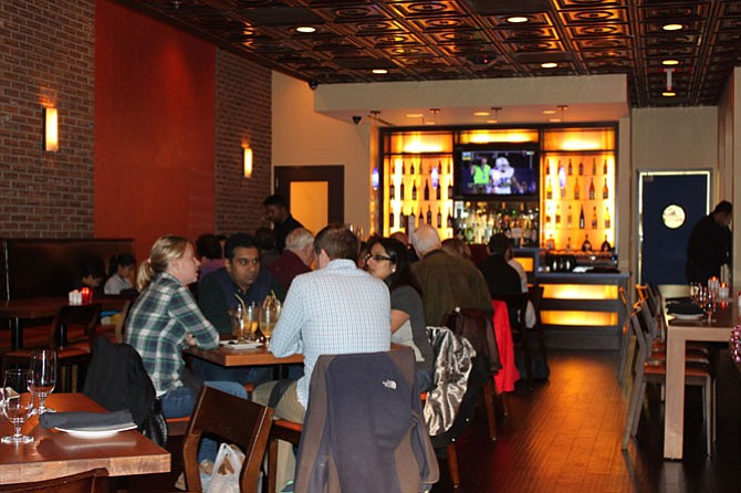 Diners enjoy Sunday night at Bollywood Bistro, a restaurant that opened two months ago in Great Falls.