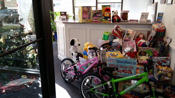 Reston's National Realty was again an official drop-off for the annual Toys for Tots campaign as well as donations to Herndon-Reston FISH.  