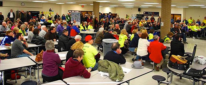 More than 300 people attended Rescue Reston Rally on Saturday, Jan. 10.
