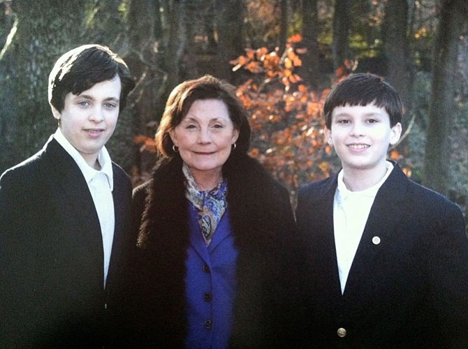 State Sen. Linda T. “Toddy” Puller with her grandsons, Ben and Charles.
