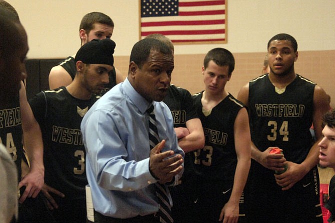 Head coach Doug Ewell and the Westfield boys’ basketball team improved to 13-1 with a win over Herndon on Jan. 16.