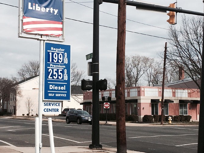 The appearance of gas for under $2 a gallon at the new Liberty gas station at 442 North Henry St. in Alexandria. 