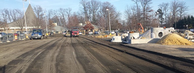 Construction site of the new TD Bank being built in Cardinal Forest Plaza.