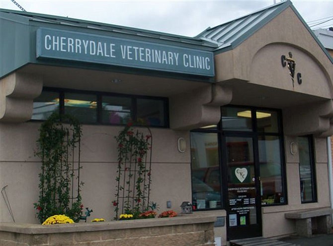 The front of the Cherrydale Veterinary Clinic