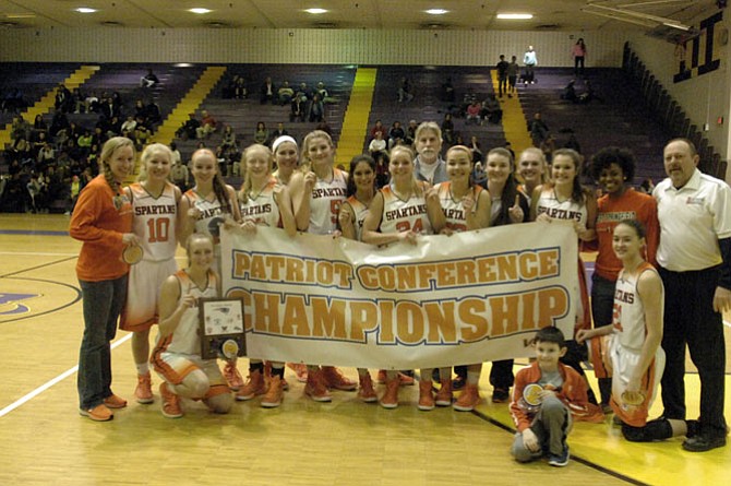 The West Springfield girls' basketball team captured its fifth Conference 7/Patriot District title in the last six years Tuesday night, beating South County 55-37 in the conference championship game at Lake Braddock Secondary School.