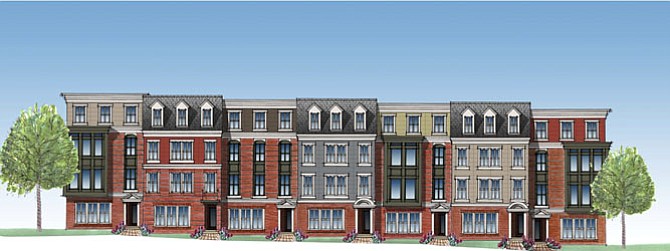 Artist’s rendition of the two-over-two condos.
