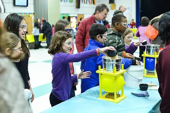 The event allowed Keene Mill Elementary School students and families to engage in hands-on science activities.