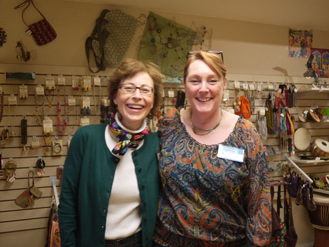 Julie Becker and Kate McMahon of Ten Thousand Villages.