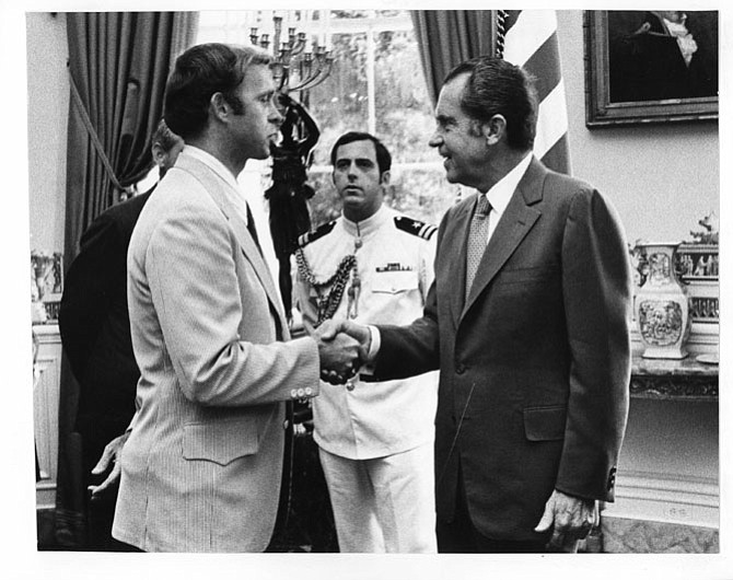 Michael K. Bohn as a White House social aide to President Nixon.