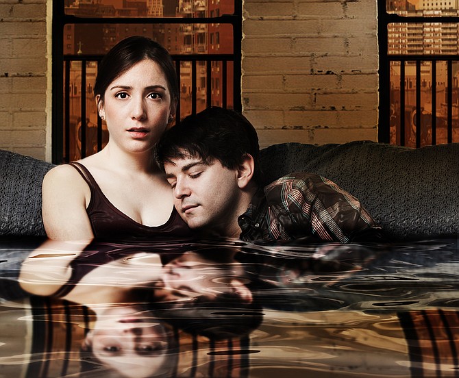 Jessica Hershberg and Alex Brightman star in the world premiere musical "Soon" at Signature Theatre through April 26.