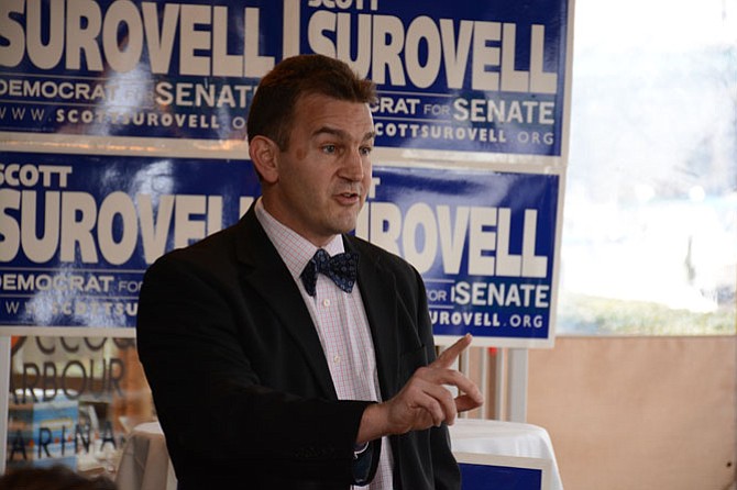 State Sen. Chap Petersen (D-34) endorses Del. Scott Surovell (D-44) for the 36th district senate seat.