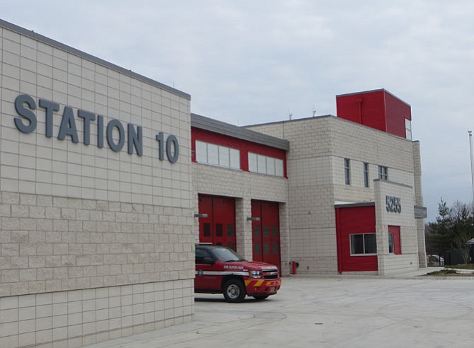 Fire Station 210 near the Van Dorn Street Metro