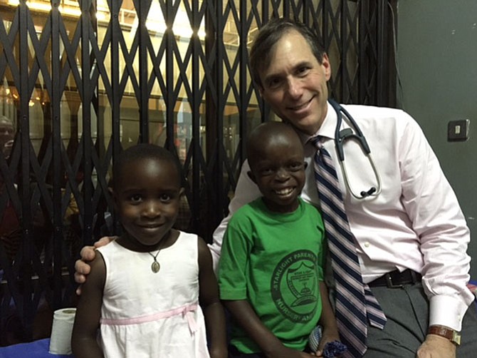 Dr. Sable with Victoria and Christian. Victoria had open heart surgery to repair Tetralogy of Fallot in February 2014. Sable says, “She is a completely different child, playing normally with no limitations. Her oxygen level has gone from 60 percent to 100 percent. Christian had relief of a blockage in his pulmonary valve by surgery last February by our team. He is now doing great and has so much more energy.”