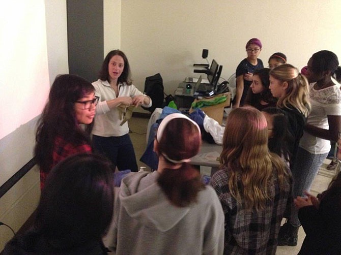 Student workshop presenters engaged the girls in hand-on activities while describing careers based on one or more of the STEM fields. Each girl attended three 40-minute workshops.