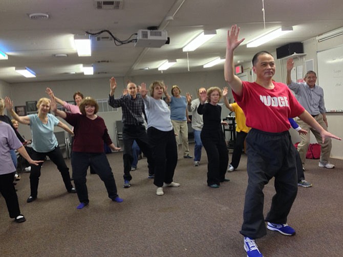 Seniors take part in tai chi programs to stay fit at the Osher Lifelong Learning Institute at GMU.
