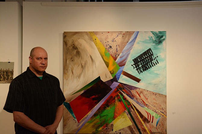 Martin Cervantez is the resident military veteran artist at the Workhouse Arts Center in Lorton.