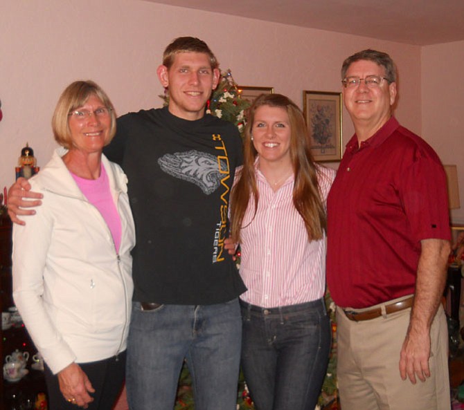 Melissa Belote Ripley (left) is joined by her son Erik, daughter Rachel and husband Rich.