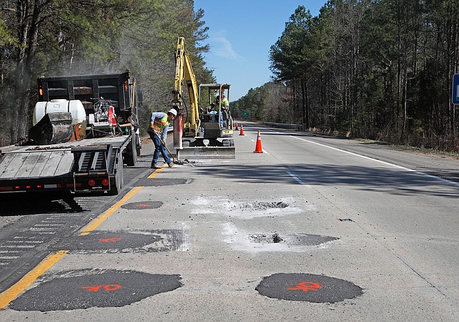 Virginia Department of Transportation estimates about 25,000 potholes have been repaired in Northern Virginia so far in 2015.