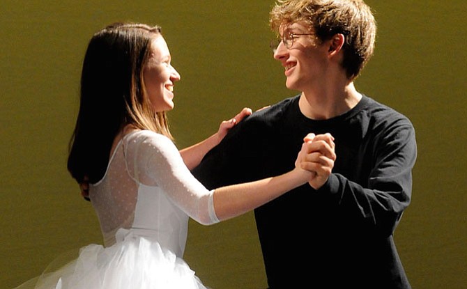 Anna McCabe and Alex Flood in Yorktown High School’s upcoming production of “West Side Story.”